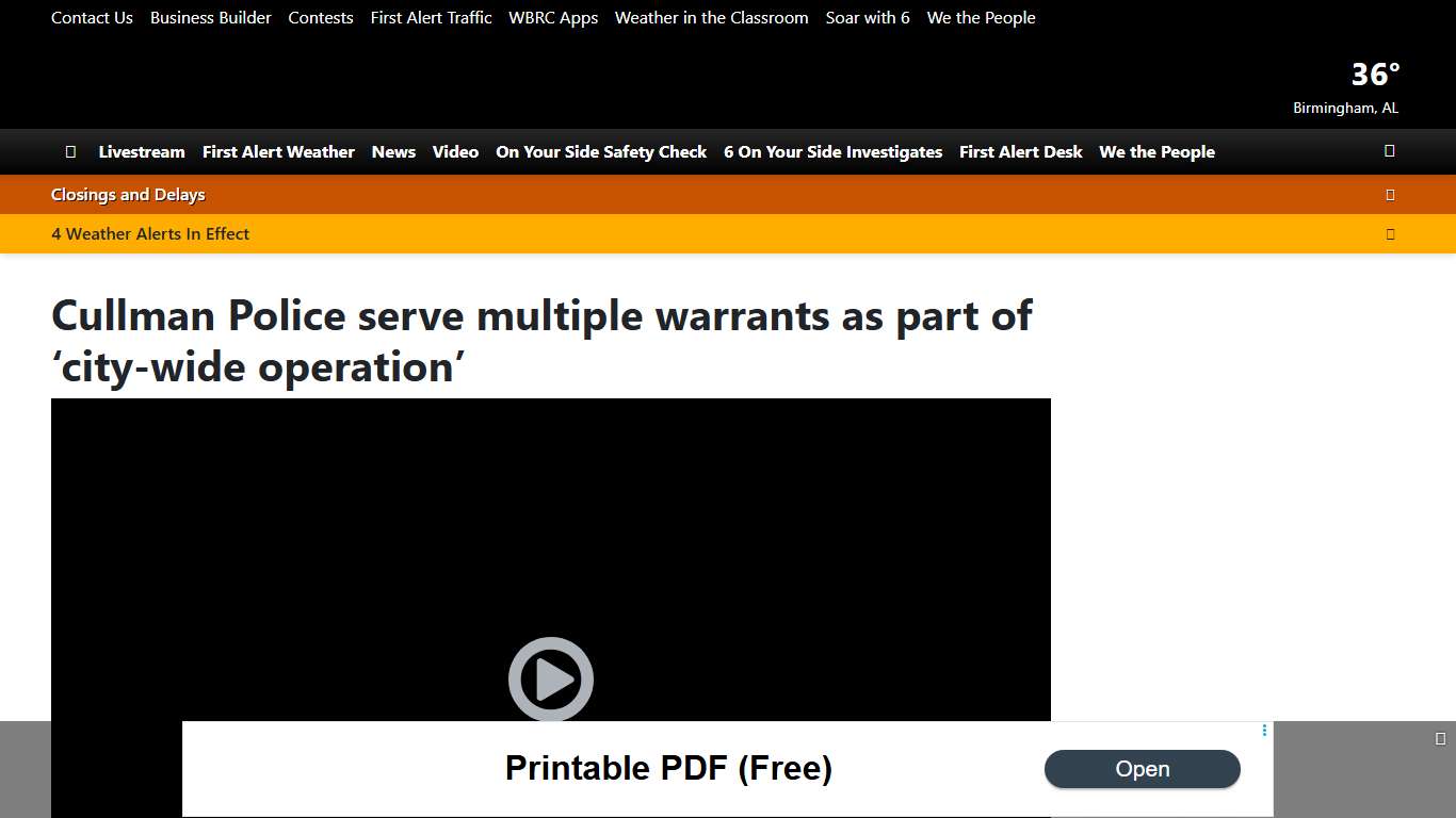 Cullman Police serve multiple warrants as part of ‘city-wide operation’