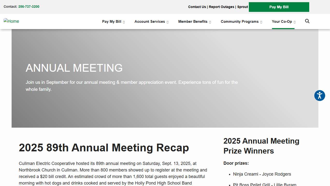 Annual Meeting Cullman Electric Cooperative.